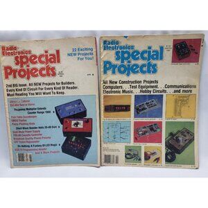 Radio Electronics Special Projects Magazines First and Second Issues 1979 1980